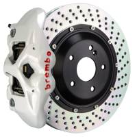 Brembo 05-13 Range Rover Sport (L320) Rear GT BBK 4 Piston Cast 380x28 2pc Rotor Drilled- White - 2S1.9002A6