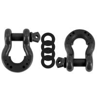 Mishimoto Borne D-Ring Shackle Set Black - BNDR-BK