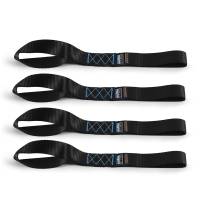 Mishimoto Soft Loop Tie-Down Straps (4-Pack) Black - BNRTC-SLP-4BK