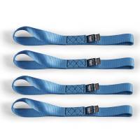 Mishimoto Soft Loop Tie-Down Straps (4-Pack) Blue - BNRTC-SLP-4BL