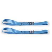 Mishimoto Heavy-Duty Ratchet Tie-Down Kit (2-Pack) - Blue - BNRTC-TDHD-2BL