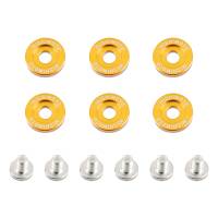 Mishimoto Large Fender Washer Kit (6pcs) - Gold - MMFW-LG-6GD