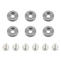 Mishimoto Large Fender Washer Kit (6pcs) - Gunmetal - MMFW-LG-6GM