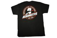 Aeromotive - Aeromotive Standard Logo Black/Red T-Shirt - Small - 91124 - Image 2