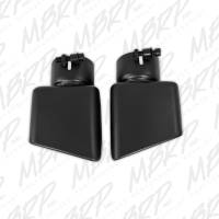 MBRP - MBRP Universal Tip 4.75inx 3in Rectangle Angled Cut 3in O.D. inlet Driver Side 7.375in length Black - T5119BLK - Image 3