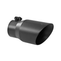 MBRP - MBRP Tip 3in Round x 4in Inlet OD Dual Walled Angled Black Tip - Fits all 3in Exhausts - T5122BLK - Image 2