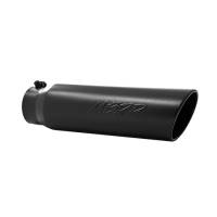 MBRP - MBRP Universal 5in OD Angled Rolled End 4in Inlet 18in Lgth Black Finish Exhaust Tip - T5124BLK - Image 2