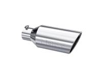 MBRP - MBRP Universal Tip 7inch O.D. Rolled End 4inch inlet 18inch length - T304 (SINGLE TIP) - T5126 - Image 3