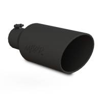 MBRP - MBRP Universal Exhaust Tip 7in O.D. Rolled End 4in Inlet 18in Length - Black - T5126BLK - Image 2