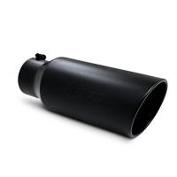 MBRP - MBRP Universal Tip 7in O.D. Rolled End 5in inlet 18in length Black - T5127BLK - Image 2