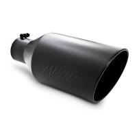 MBRP - MBRP Universal Tip 8in O.D. Rolled End 4in inlet 18in length Black - T5128BLK - Image 2