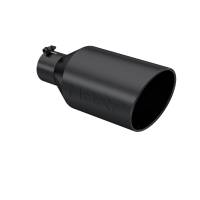 MBRP - MBRP Universal Tip 8in O.D. Rolled End 4in inlet 18in length Black - T5128BLK - Image 3