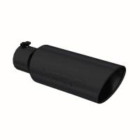 MBRP - MBRP Universal Tip 6in OD Rolled End 4in Inlet 18in L Black Coated Exhaust Tip - T5130BLK - Image 3