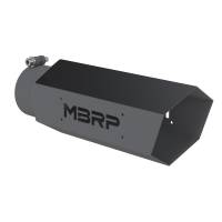 MBRP - MBRP Universal Hex Tip 4in Inlet 16in Length w/o Logo - Black Coated - T5165BLK - Image 3