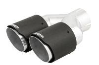 MBRP - MBRP 3in ID / Dual 4in OD Out Staggered L 9.87in / R 9.37in Dual Wall Carbon Fiber Univ Exhaust Tip - T5182CF - Image 4