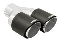 MBRP - MBRP 3in ID / Dual 4in OD Out Staggered L 9.37in / R 9.87in Dual Wall Carbon Fiber Univ Exhaust Tip - T5183CF - Image 3