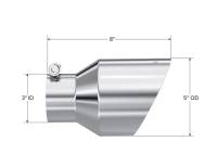 MBRP - MBRP Universal T304 Stainless Steel Tip  3on ID / 5in OD Out / 8in Length Angle Cut Dual Wall - T5187 - Image 3