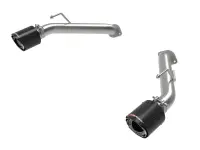 aFe - aFe 2023 Nissan Z V6-3.0L (tt)Takeda Stainless Steel Axle-Back Exhaust System w/ Carbon Fiber Tip 49-36137-C - Image 3