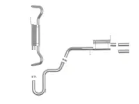 aFe - aFe 18-23 Volkswagen Atlas L4 2.0L/V6 3.6L MACH Force-Xp 3in to 2-1/2in SS Hi-Tuck Cat-Back Exhaust - Image 5