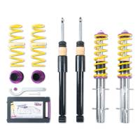 KW Height adjustable stainless steel coilovers with adjustable rebound damping - 18010005