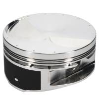 JE Pistons - JE Pistons Piston Set, 2618, Flat Top, 4.600 Bore, 1.120 CD, 0.990 Pin, Set of 8. 353418 - Image 2