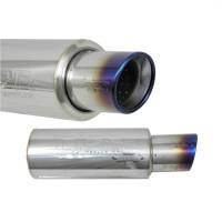 Injen - Injen 76MM Universal Muffler with Titanium Burnt Tip - SES300TT - Image 2