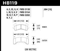 Hawk Performance - Hawk Performance HPS 5.0 Disc Brake Pad HB119B.594 - Image 1