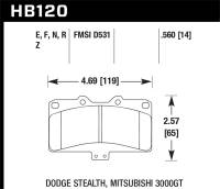 Hawk Performance - Hawk Performance HPS Disc Brake Pad HB120F.560 - Image 1