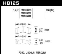 Hawk Performance - Hawk Performance HPS Disc Brake Pad HB125F.650 - Image 1