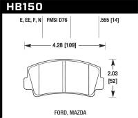 Hawk Performance - Hawk Performance HPS 5.0 Disc Brake Pad HB150B.555 - Image 1