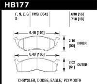 Hawk Performance - Hawk Performance HPS Disc Brake Pad HB177F.630 - Image 1