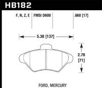 Hawk Performance - Hawk Performance HPS 5.0 Disc Brake Pad HB182B.660 - Image 1