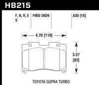 Hawk Performance - Hawk Performance HPS 5.0 Disc Brake Pad HB215B.630 - Image 1