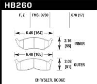 Hawk Performance - Hawk Performance HPS Disc Brake Pad HB260F.670 - Image 1