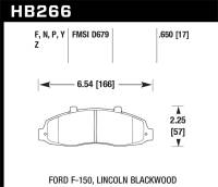 Hawk Performance - Hawk Performance HPS Disc Brake Pad HB266F.650 - Image 1