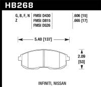 Hawk Performance - Hawk Performance HPS 5.0 Disc Brake Pad HB268B.665 - Image 1