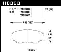 Hawk Performance - Hawk Performance HPS 5.0 Disc Brake Pad HB393B.665 - Image 1