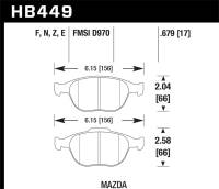 Hawk Performance - Hawk Performance HPS 5.0 Disc Brake Pad HB449B.679 - Image 1