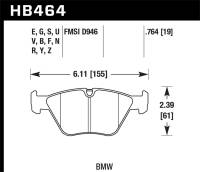 Hawk Performance Blue 9012 Disc Brake Pad | HB464E.764