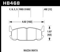 Hawk Performance - Hawk Performance HPS 5.0 Disc Brake Pad HB468B.492 - Image 1