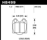 Hawk Performance - Hawk Performance HPS 5.0 Disc Brake Pad HB499B.610 - Image 1