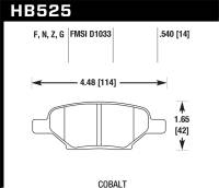 Hawk Performance - Hawk Performance DTC-60 Disc Brake Pad HB525G.540 - Image 1