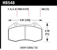 Hawk Performance HPS 5.0 Disc Brake Pad