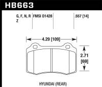 Hawk Performance - Hawk Performance DTC-60 Disc Brake Pad HB663G.557 - Image 1