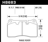 Hawk Performance HPS 5.0 Disc Brake Pad