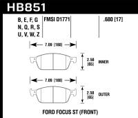 Hawk Performance - Hawk Performance DTC-60 Disc Brake Pad HB851G.680 - Image 1