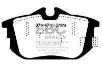 EBC Brakes - EBC Brakes Greenstuff 2000 Series Sport Brake Pads DP21076 - Image 1