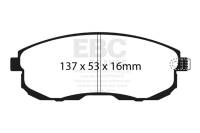 EBC - EBC 02-03 Infiniti G20 2.0 Greenstuff Front Brake Pads - DP21636 - Image 1