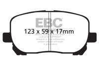 EBC - EBC 02-08 Pontiac Vibe 1.8 Greenstuff Front Brake Pads - DP21637 - Image 1