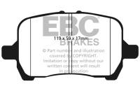 EBC - EBC 04-06 Chevrolet Cobalt 2.0 Supercharged Greenstuff Front Brake Pads - DP21763 - Image 1